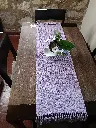   Camino de mesa lavanda tejido en telar – 100% algodón artesanal