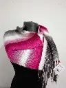 Bufanda Aurora Fucsia – Tejida en telar con fibra mezclada